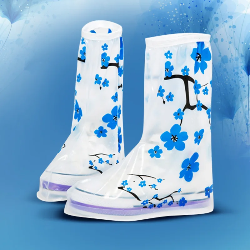 Aleafalling женские и мужские водонепроницаемые Многоразовые Чехлы для обуви с сине