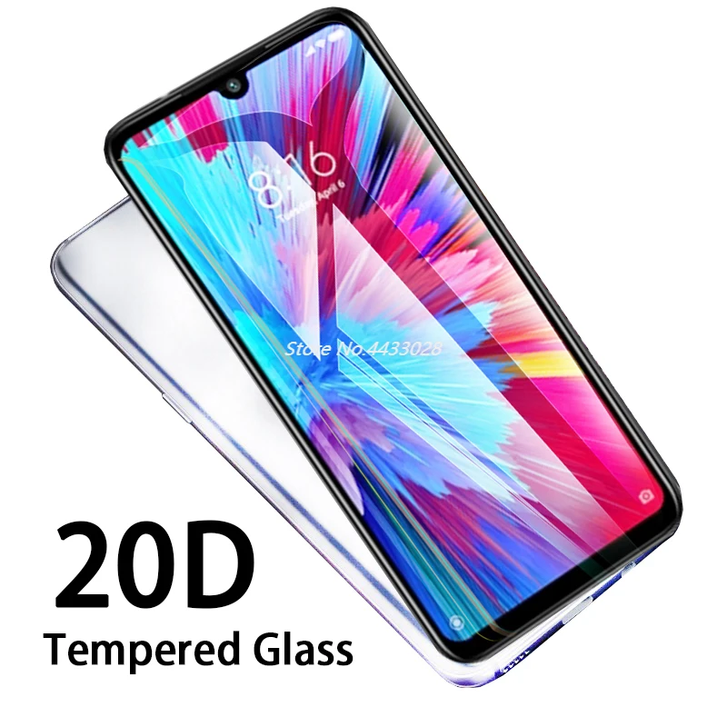 Защитное стекло 20D для Xiaomi Redmi Note 7S 7 Pro 7A Note7 Note7s Redmi7 7pro закаленное защиты экрана