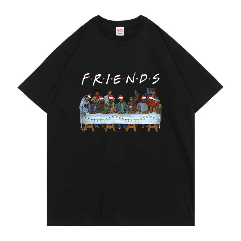 

New Hip Hop Legends Friends Tshirt Tupac 2pac T-shirt Travis Scott T Shirts Asap Rocky Tee Regular Men Women Cotton Short Sleeve