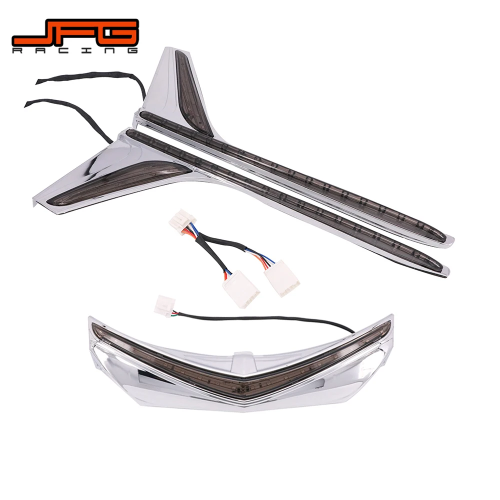 Наконечник заднего крыла мотоцикла вертикальные светодиодные ленты