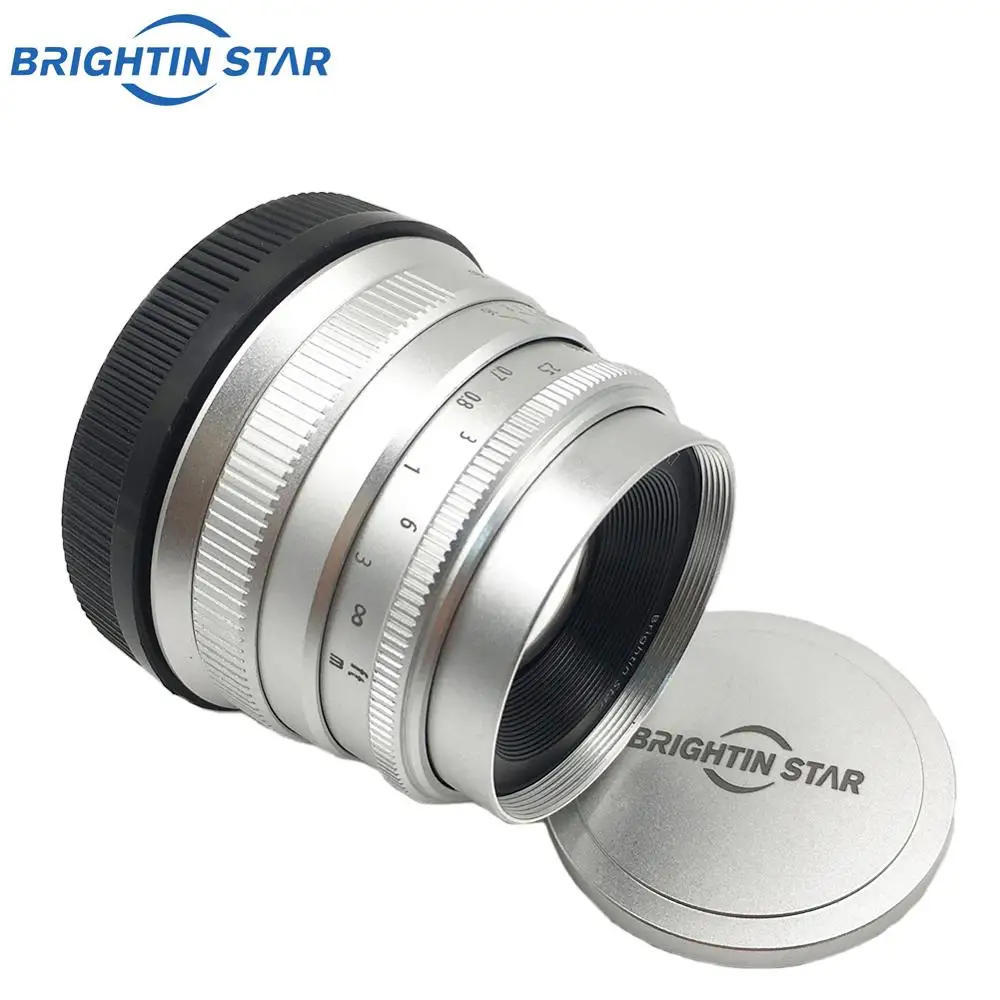 Brightin star 35 мм F1.7 с большой диафрагмой ручной фокус фиксированный зеркальный