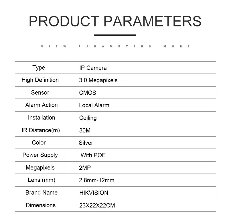 HIKVISION DS-2DE3304W-DE 3MP 1080P Мини PTZ IP камера 2,8 мм-12 мм, 4-кратный зум Поддержка IP66 наружная Водонепроницаемая камера безопасности PoE