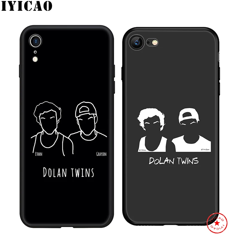 IYICAO Dolan Twins Soft Phone Case for iPhone 11 Pro XR X XS Max 6 6S 7 8 Plus 5 5S SE Silicone TPU |