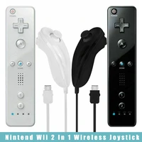for nintend wii wireless joystick bluetooth remote controller nunchucks gamepad left handnunchuck optional without motion plus