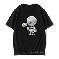 mens t shirt marvin the paranoid android hitchhikers guide to the galaxy cool artsy awesome artwork printed tee