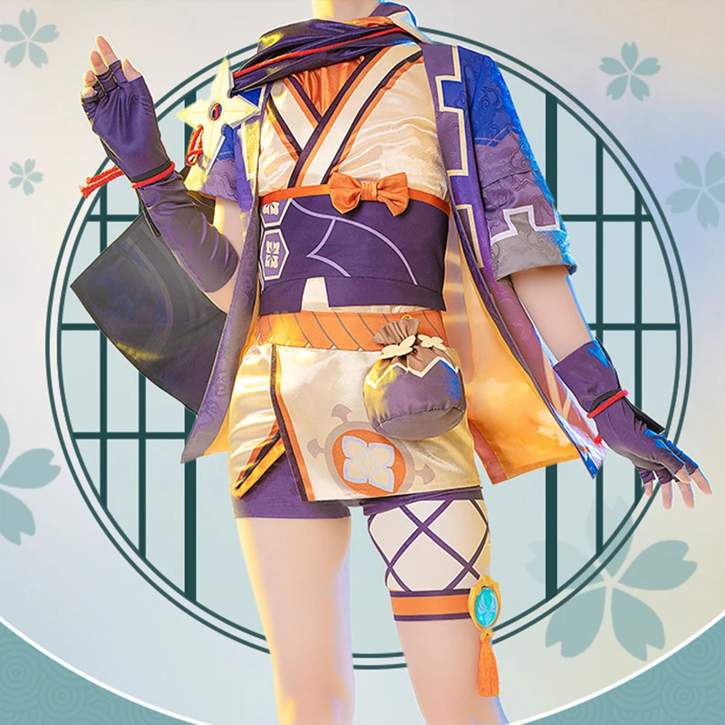 

Костюм для косплея Sayu Game Genshin Impact, костюм для косплея Sayu, Женский костюм с хвостом, милое платье, униформа на Хэллоуин, костюм для вечеринки