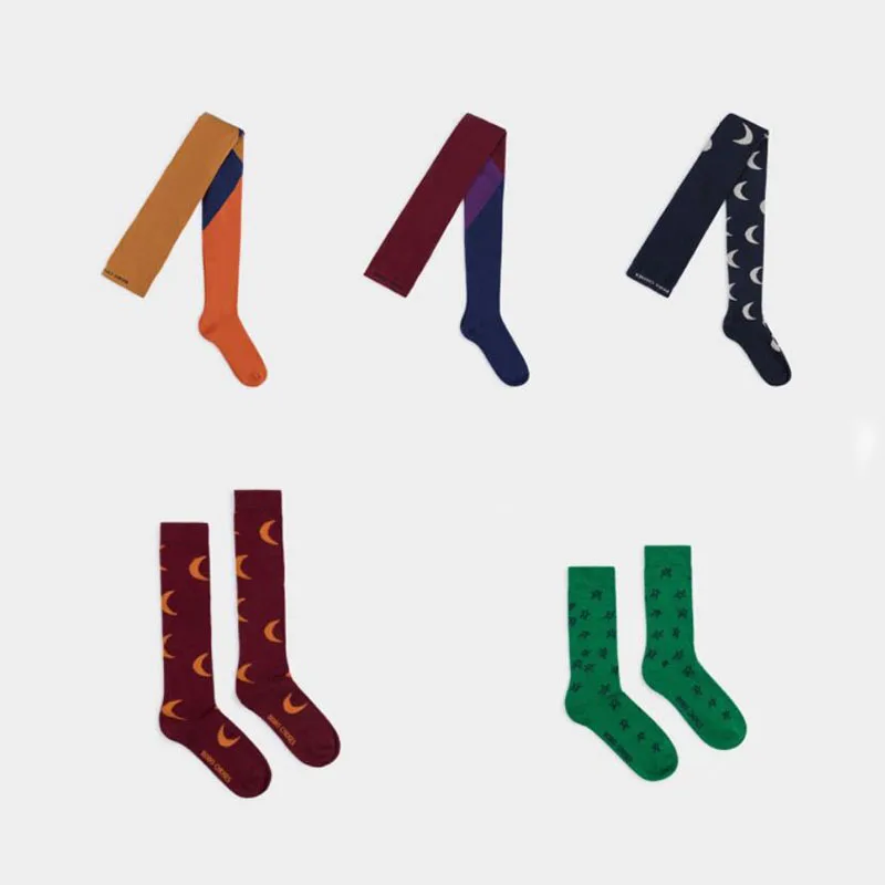 Осенние чулки для маленьких девочек колготки милые детские хлопковые средней