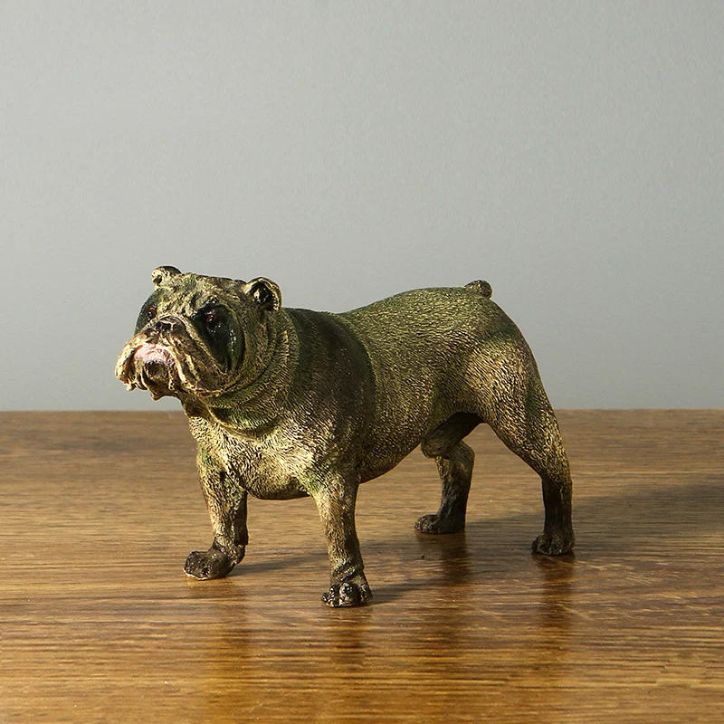 

Shar Pei Dog Statue Figurine Copper Pet Dog Metal Art Birthday Gifts