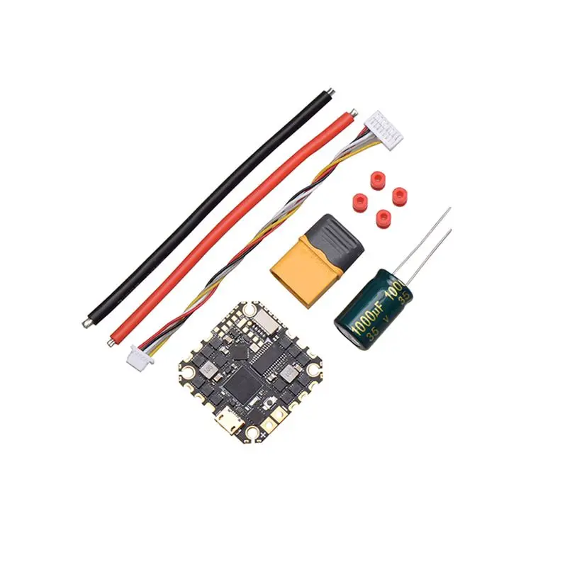 JHEMCU-controlador de vuelo sin escobillas GH743AIO, F4, 3-6S, AIO, 40A BEC, para Dron de carreras-1