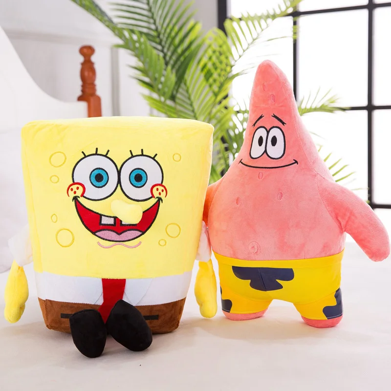 

35Cm Cute Spongebob Squarepants Patrick Star Plush Anime Cartoon Cute Dolls Plush Toys Birthday for Girls Kids Toys Gift