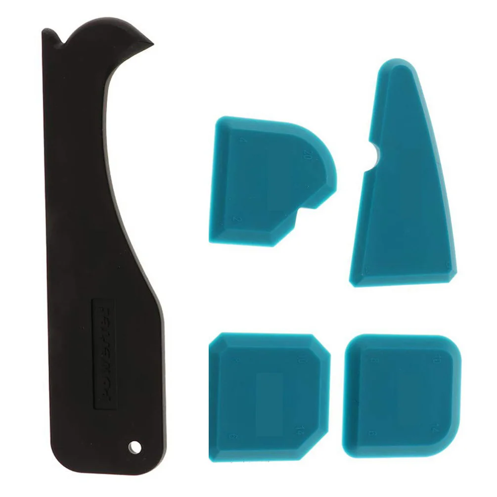 

Scraper 5 Pieces of Sealing Scraper Glass Glue Scraper Outer Corner Glue Shovel Plastic Scraper Silicone Scraper