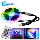 USB Светодиодная лента Bluetooth управление музыкой 5050 RGB Гибкая светодиодная подсветка ТВ подсветильник ка 30 светодиодовм 5 в RGB 5050 Светодиодная лента.