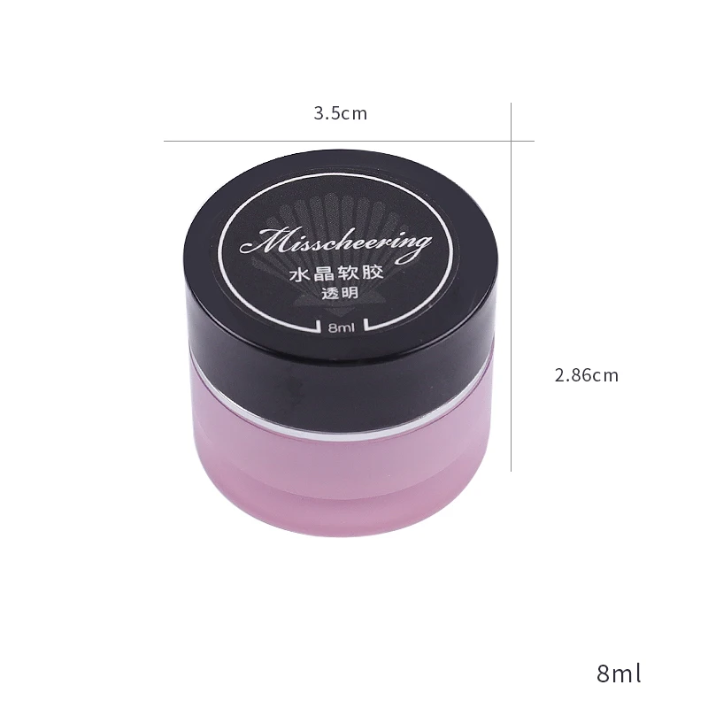 

Stereo Clay Soft Naill Gel Nails Art Glue Carve Model White/Clear Non Sticky Manicure Gel Glue Soak Off Gel Polish 1PC TSLM1
