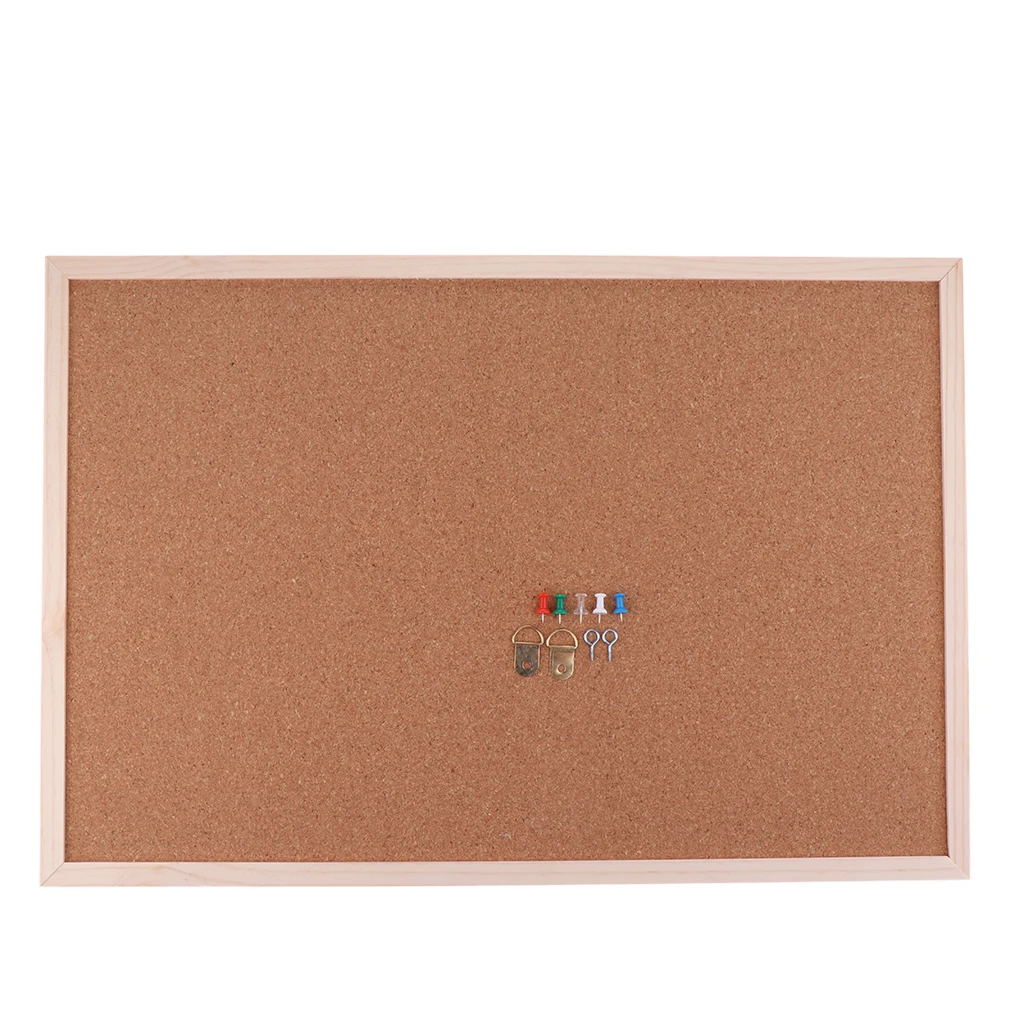 40x60cm Wood Frame Bulletin Cork Board Message Office&ampSchool Supplies Mats Backing Sheets Wall Decoration | Дом и сад