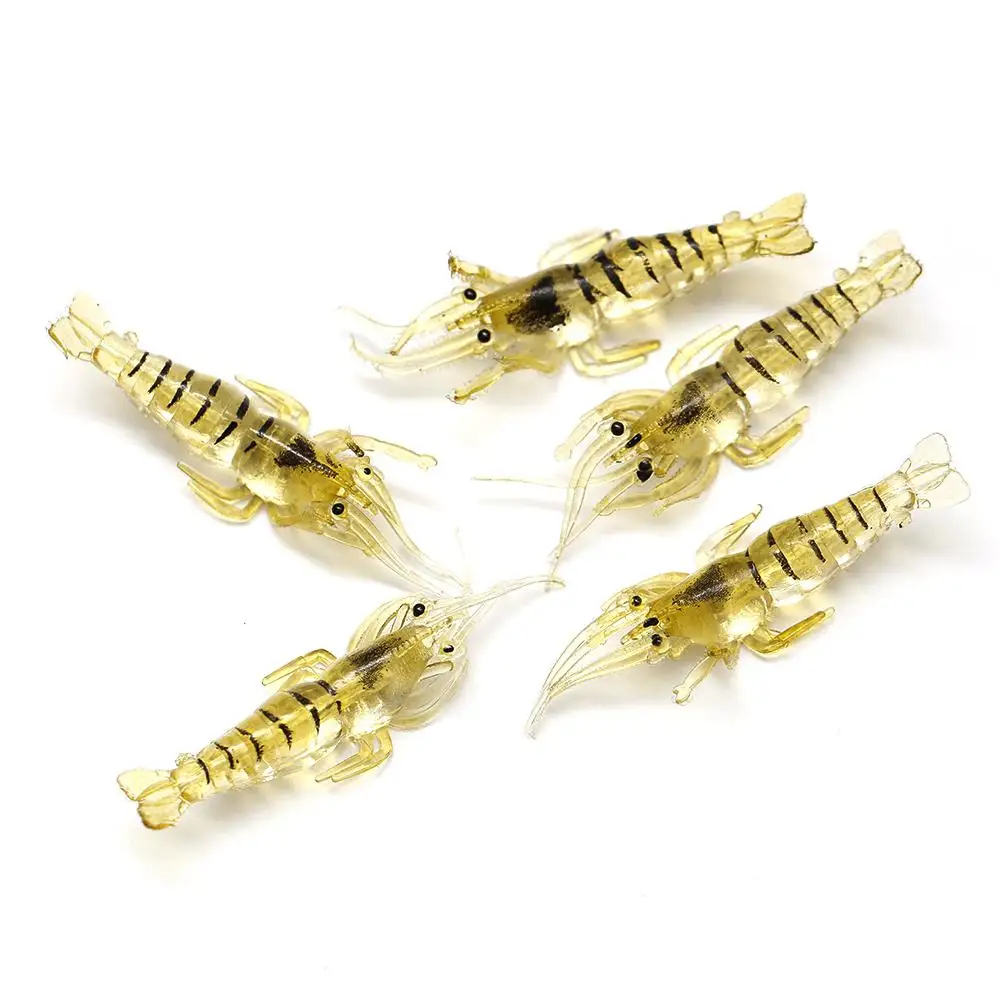 30 шт. 4 5 см приманка для ловли креветок Мягкая креветки мягкие приманки зимняя