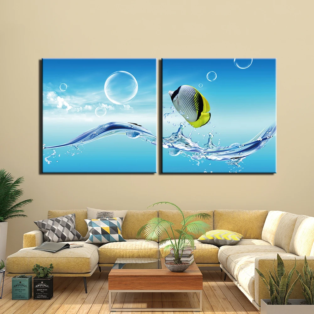 Настенные художественные печатные плакаты и принты Холст Картина Натюрморт Рыба