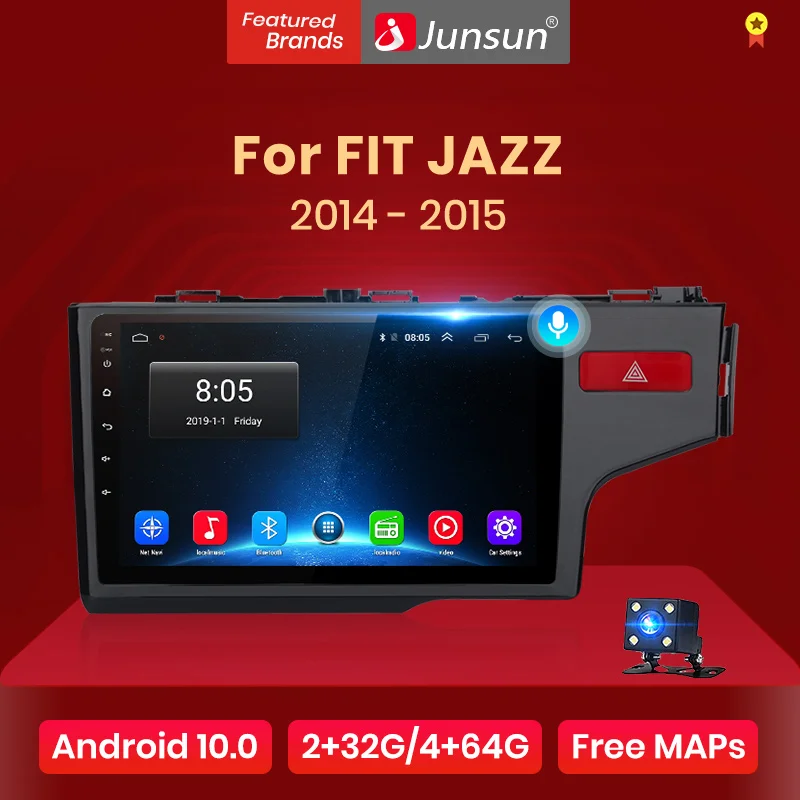 Junsun V1 Android 10 0 AI Голосовое управление 4G DSP автомобильное радио мультимидия видео