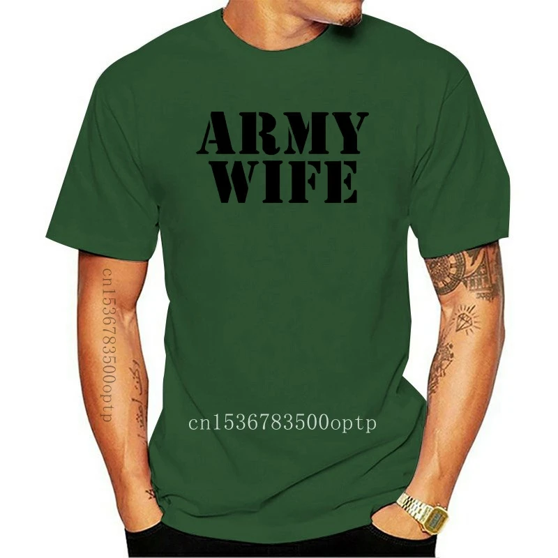 

New ARMY WIFE ARMED SPECIAL FORCES PROUD MILITARY Womens Green T-Shirt