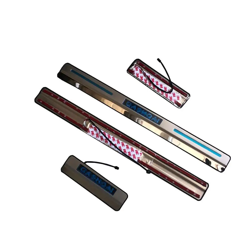 4 шт. Автомобильные светодиодные накладки на пороги двери для Nissan Qashqai j11 2016