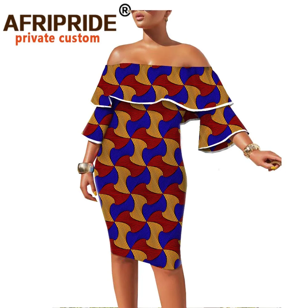 Женское платье с принтом в африканском стиле весеннее Платье До Колена