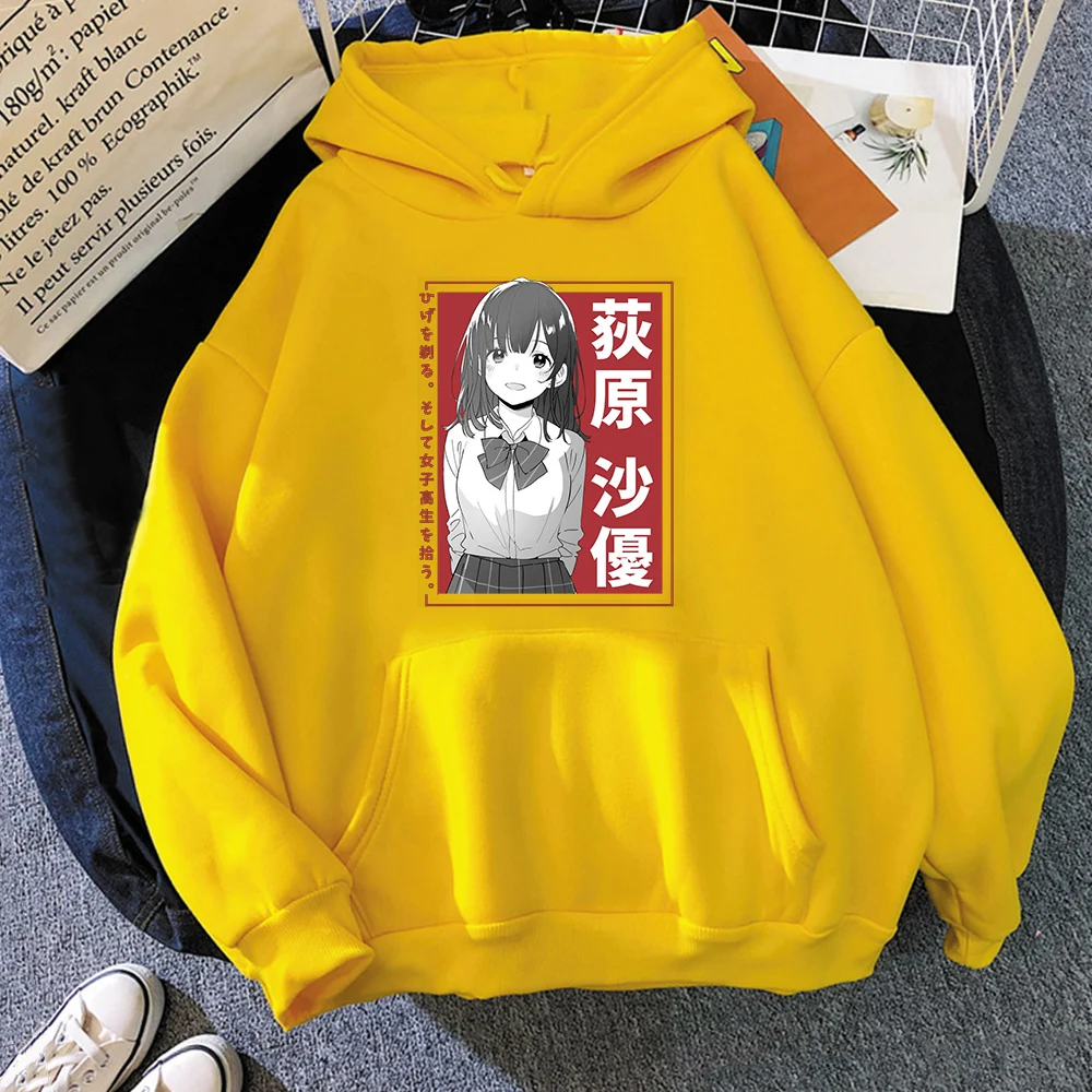 

Cute Sayu Ogiwara Hoodie Women Anime Hige wo Soru / Higehiro Print Graphic Hoody Summer Korean Tops Kawaii Oversized Sweatshirt