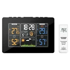 Домашняя метеостанция, цифровой термометр, датчик, гигрометр, настенные часы, станция для прогноза погоды PROTMEX PT201C