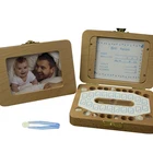 Деревянный детский зубной ящик для хранения молочных зубов Lanugo, органайзер для хранения зубных протезов на английском языке, детский подарок для сохранения на память