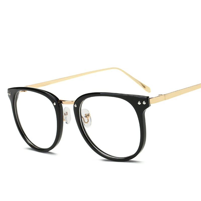 Для женщин мужские квадратные очки металлический каркас Близорукость ретро