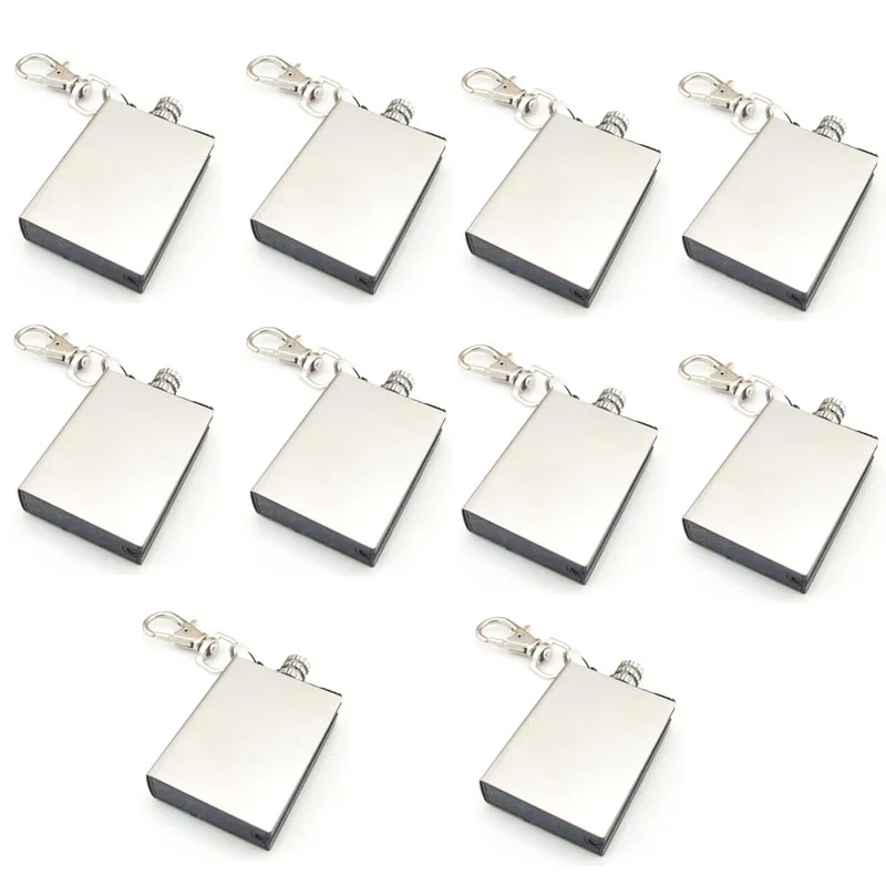 10 шт./партия Карманная Зажигалка из нержавеющей стали в форме бутылки|Адаптеры