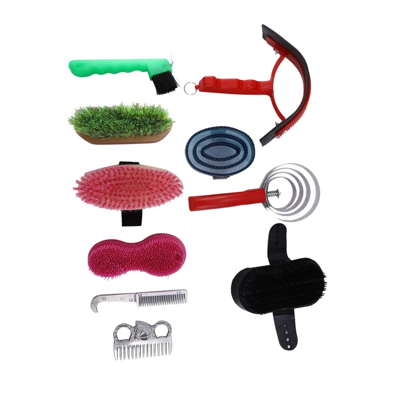 Набор для ухода за лошадью набор из 10 щеток лошадей | Спорт и развлечения