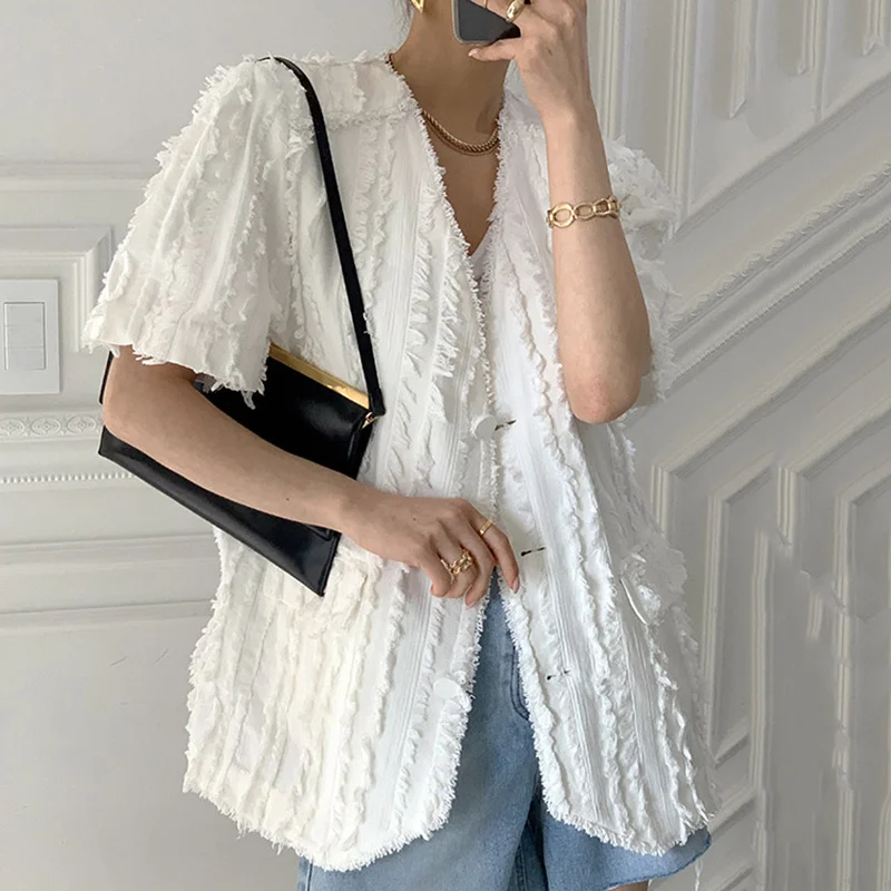 Женский кардиган с V образным вырезом Свободный Повседневный Кардиган короткими