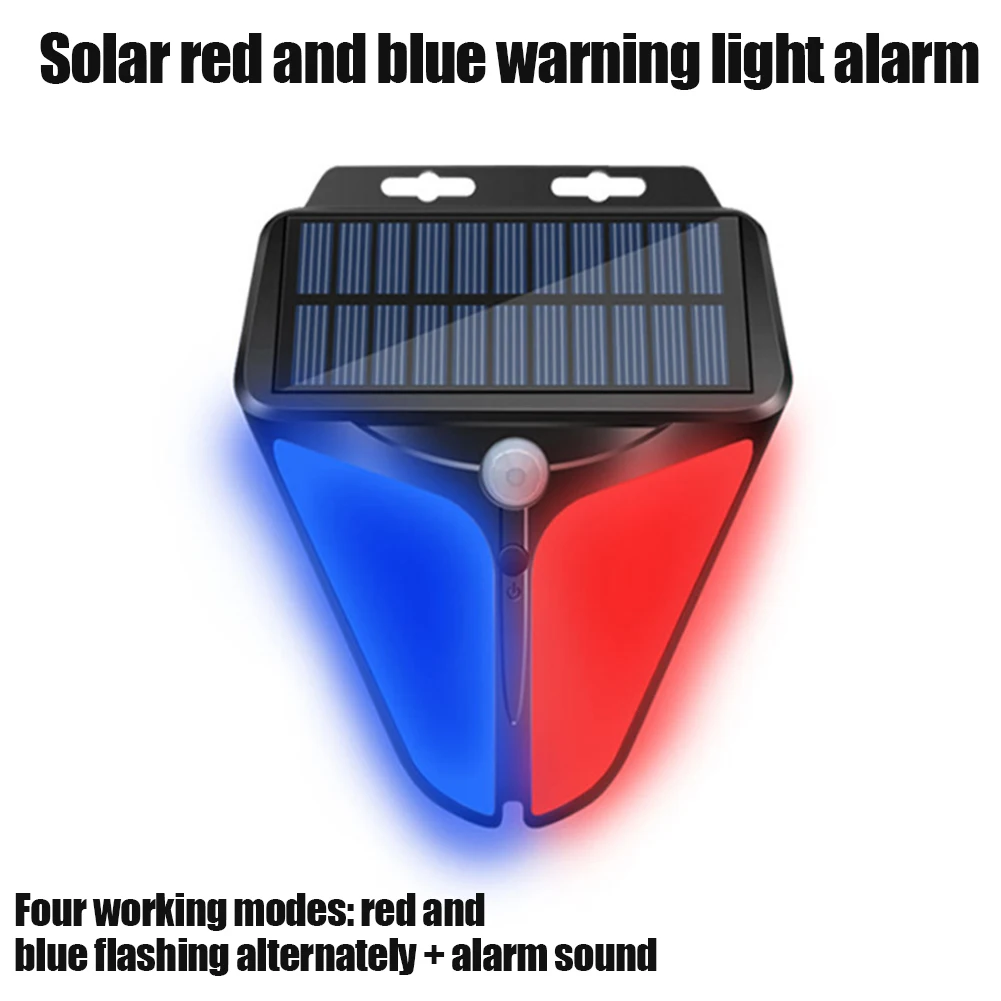 

Home Solar Power Alarm Lamp Security System Warning Indicator Theft Flash Light LED Strobe Motion Sensor Safety Light