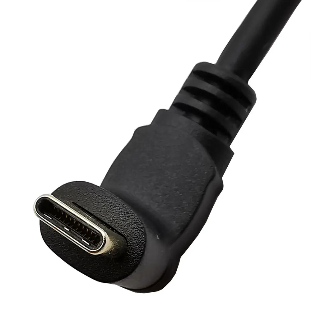 

90 Angle Gold plated Type C to Type C Cable (3A) Male to Male 0.6M