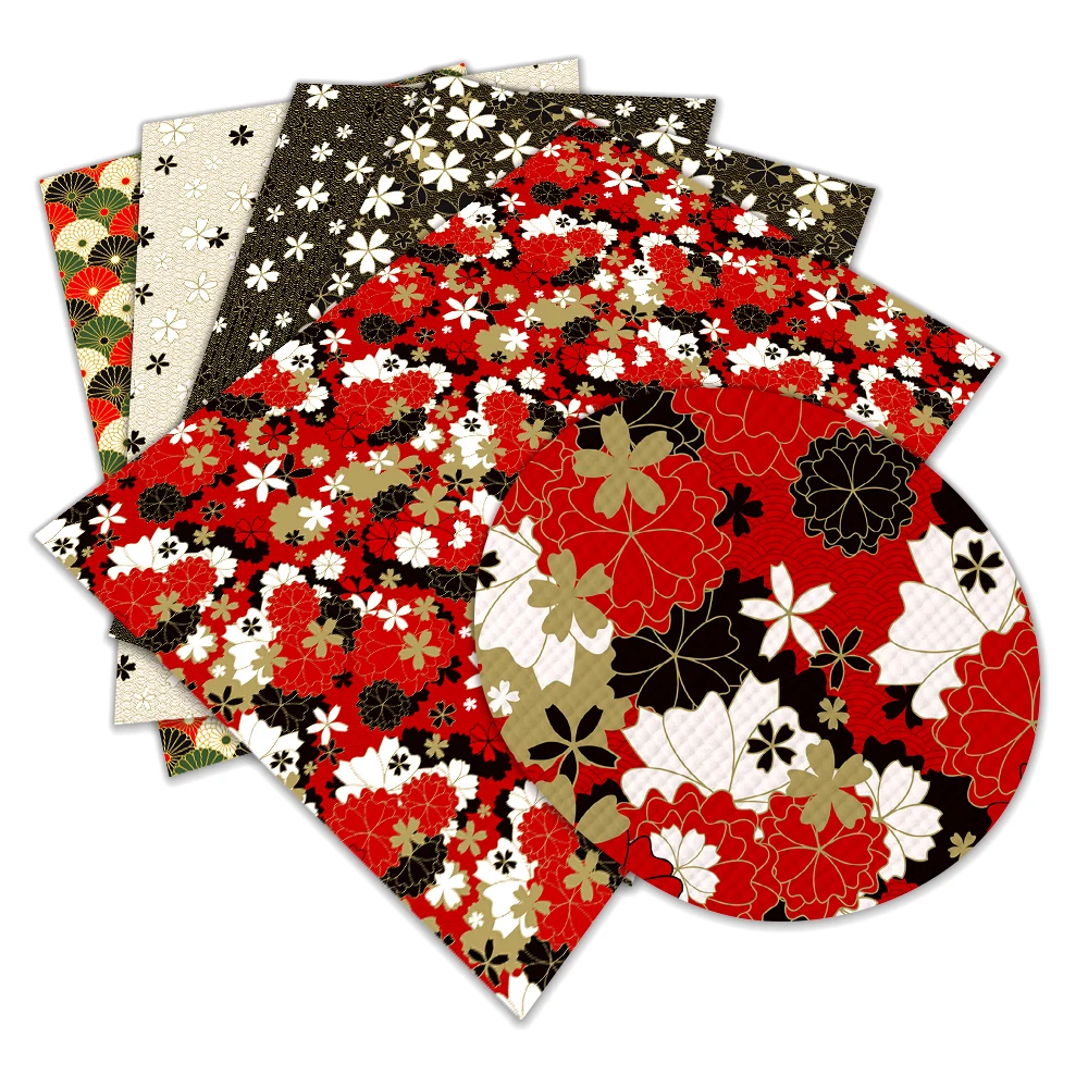 Новинка красивые простыни из искусственной кожи с японским цветочным принтом 30