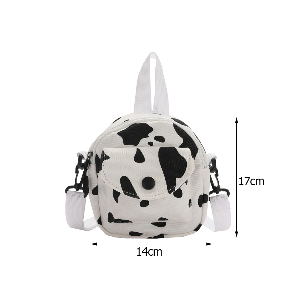

Women Casual Canvas Fashion Cow Zebra Pattern Printing Mini Shoulder Messenger Bags Ladies Simple Small Crossbody Handbags
