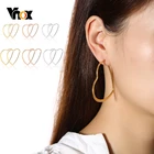 Женское блестящее украшение для ушей из нержавеющей стали