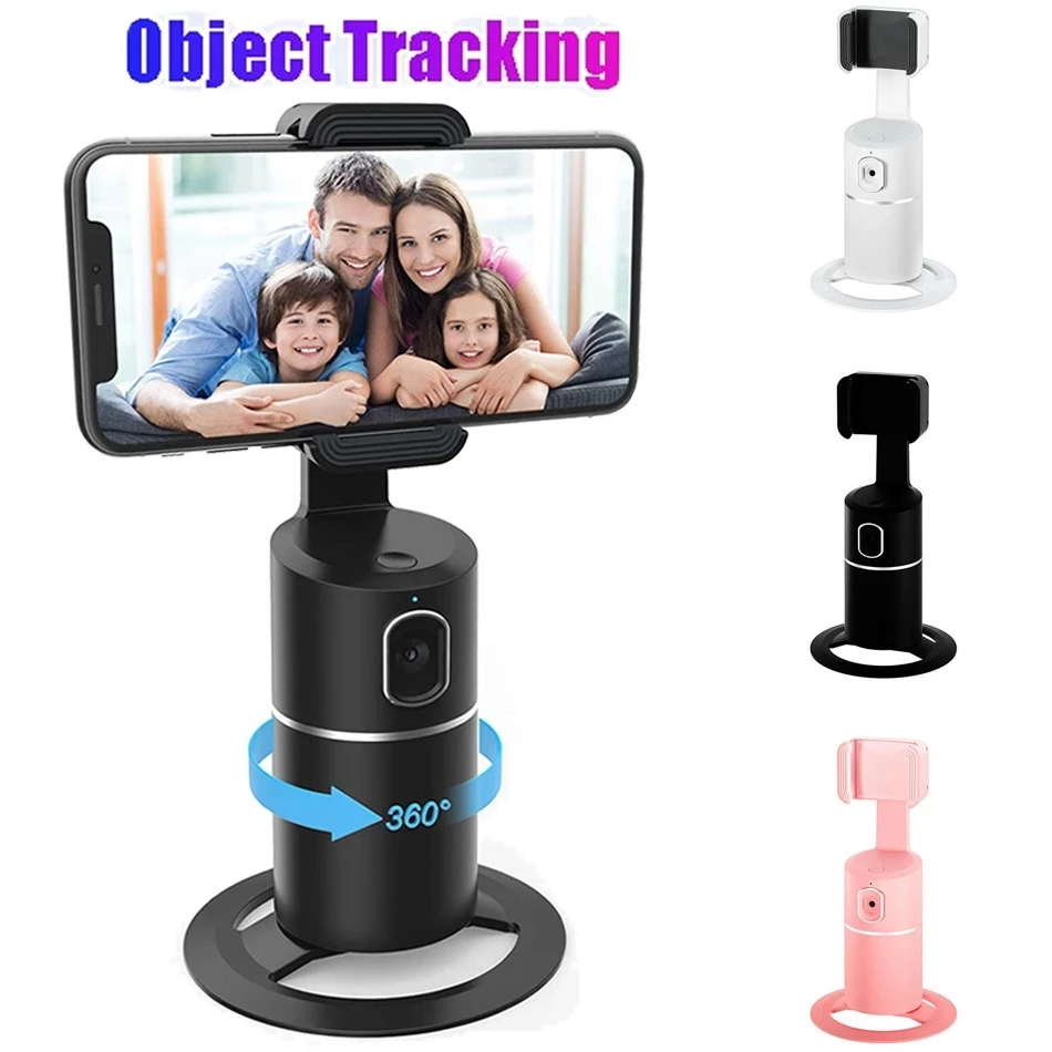 

AI Smart Tracking Holder 360 Degree Rotation Tracking Selfie Stick Following Shot Tripod Head Hands-free Shooting for VLOG Video