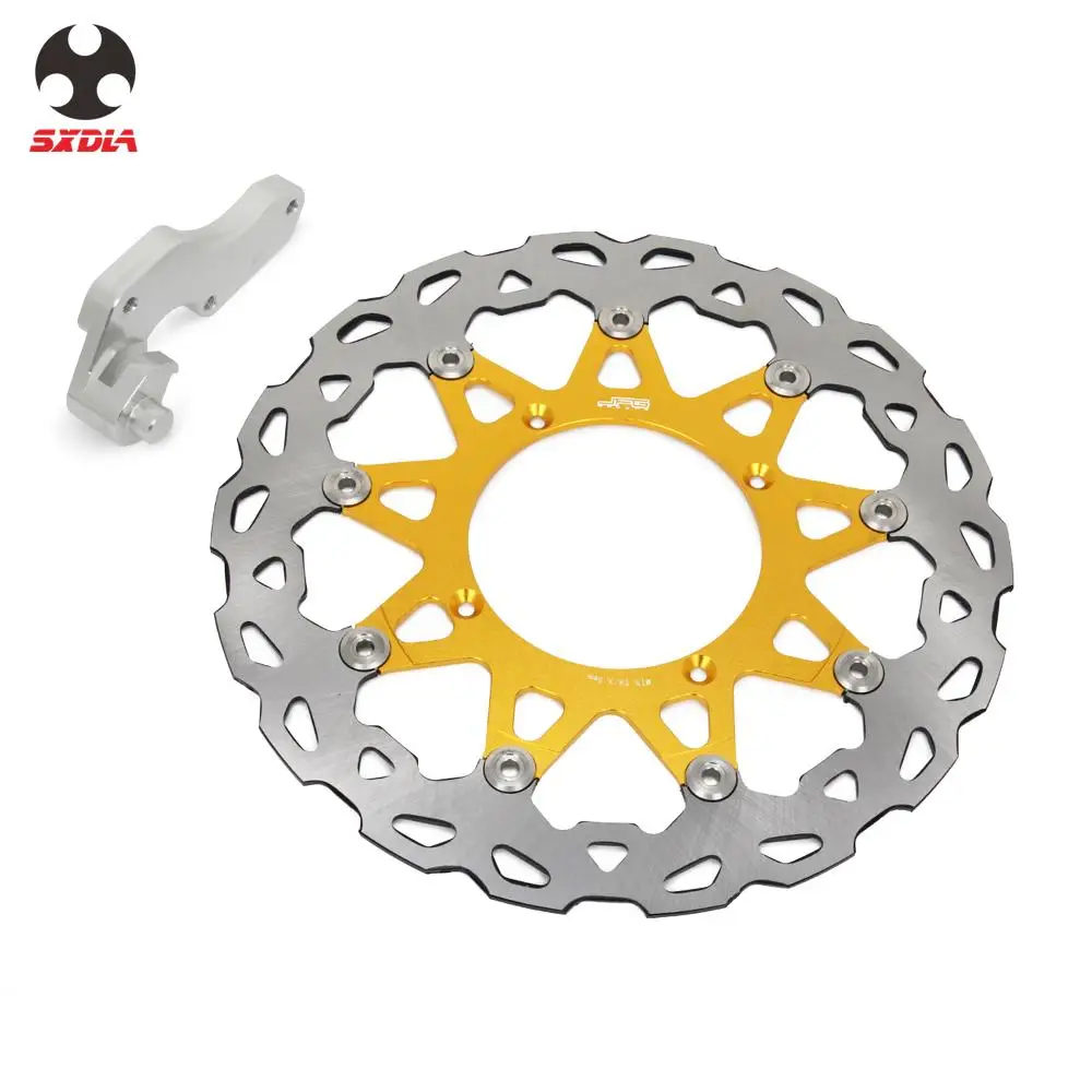 Мотоцикл 320 мм плавающие тормозные диски ротор с кронштейном для SUZUKI RMZ250 2007 2015 RMZ450