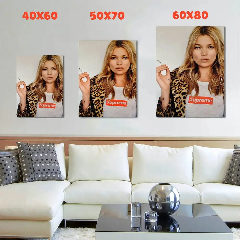Картина Кейт Мосс красочная на холсте современный домашний декор комнаты | Дом и