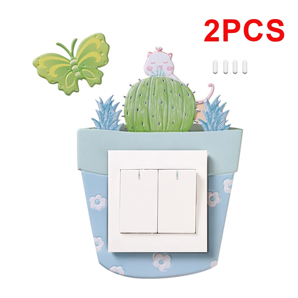 Наклейка с милыми животными слон фламинго альпака кошка наклейка выключателем