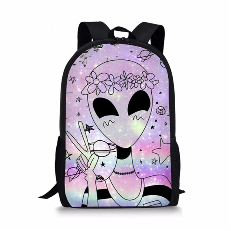 

Cool Planet School Bags For Boys Girls Student Orthopedic Satchels Cute Alien Book Bag School Backpack Fashion Mochila Escolar