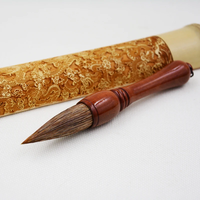 Кисть для каллиграфии с маленьким медведем кисть волос ручки надписей китайская