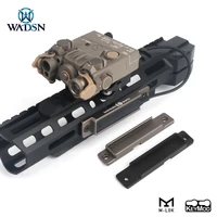 wadsn tactical mlok keymod tape switch pocket for flashlight dbal a2 hunting rifle scout light cnc aluminum pressure pad holder