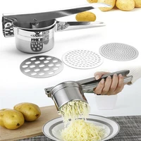 honhill stainless steel potato ricer masher fruit vegetable press juicer crusher squeezer household kitchen cooking tools