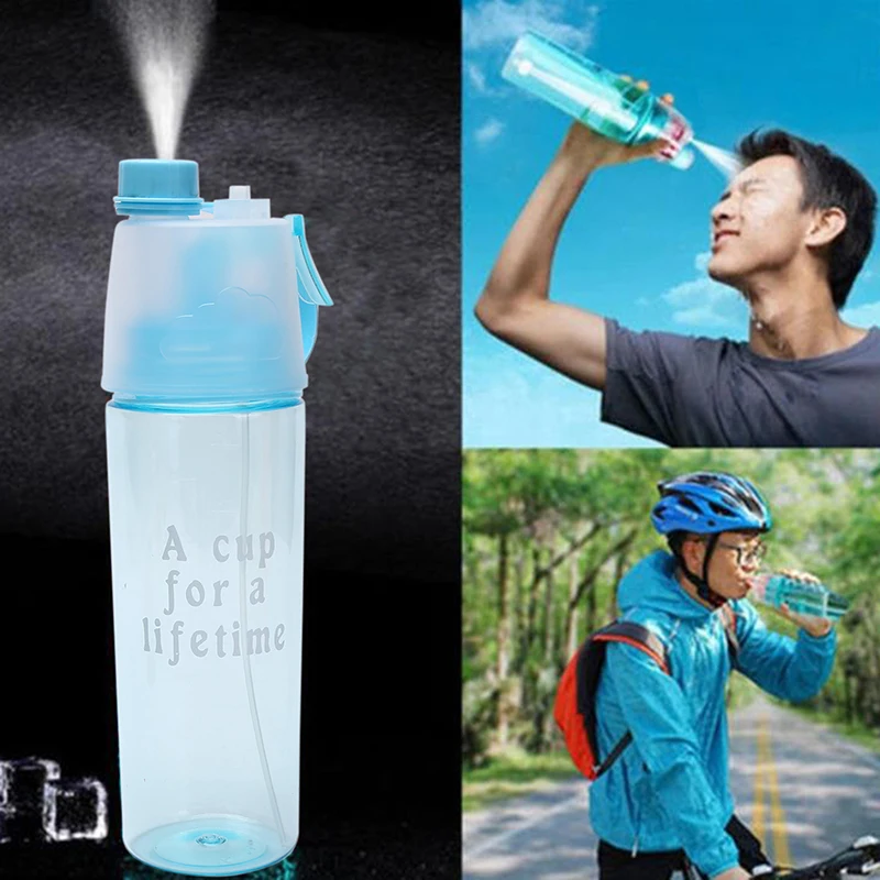 

1PC new creative fitness outdoor travel spray bottle water portable spray bottle outdoor sports gym drinking bottle