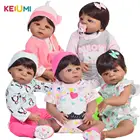 KEIUMI, 23 дюйма, Кукла Reborn Alive Girl, 57 см, полностью винил, Реалистичная кукла, игрушка для детей, рождественский подарок, Playmate