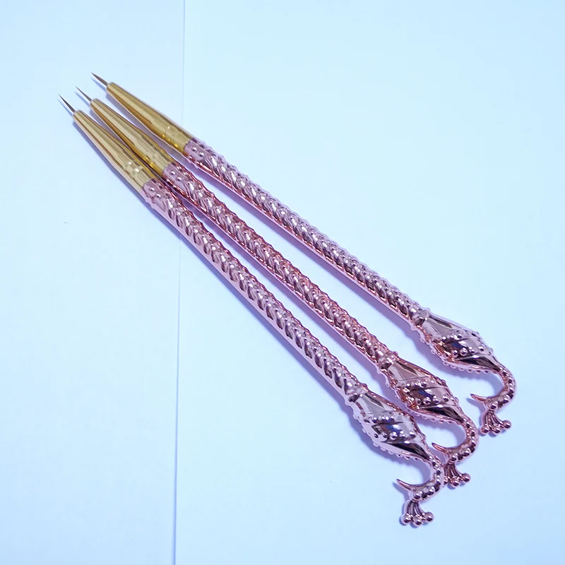 Lurayee Nail Drawing Pen Set Nylon Nail Art Liner Brushes Nail Gel Polish UV Gel Painting Brush Acrylic Powder Nail Tools