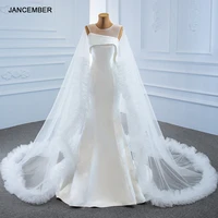 rsm67190 concise white elegant wedding dress sheer banquet 2021 back backless design tight party maxi dress vestidos formales