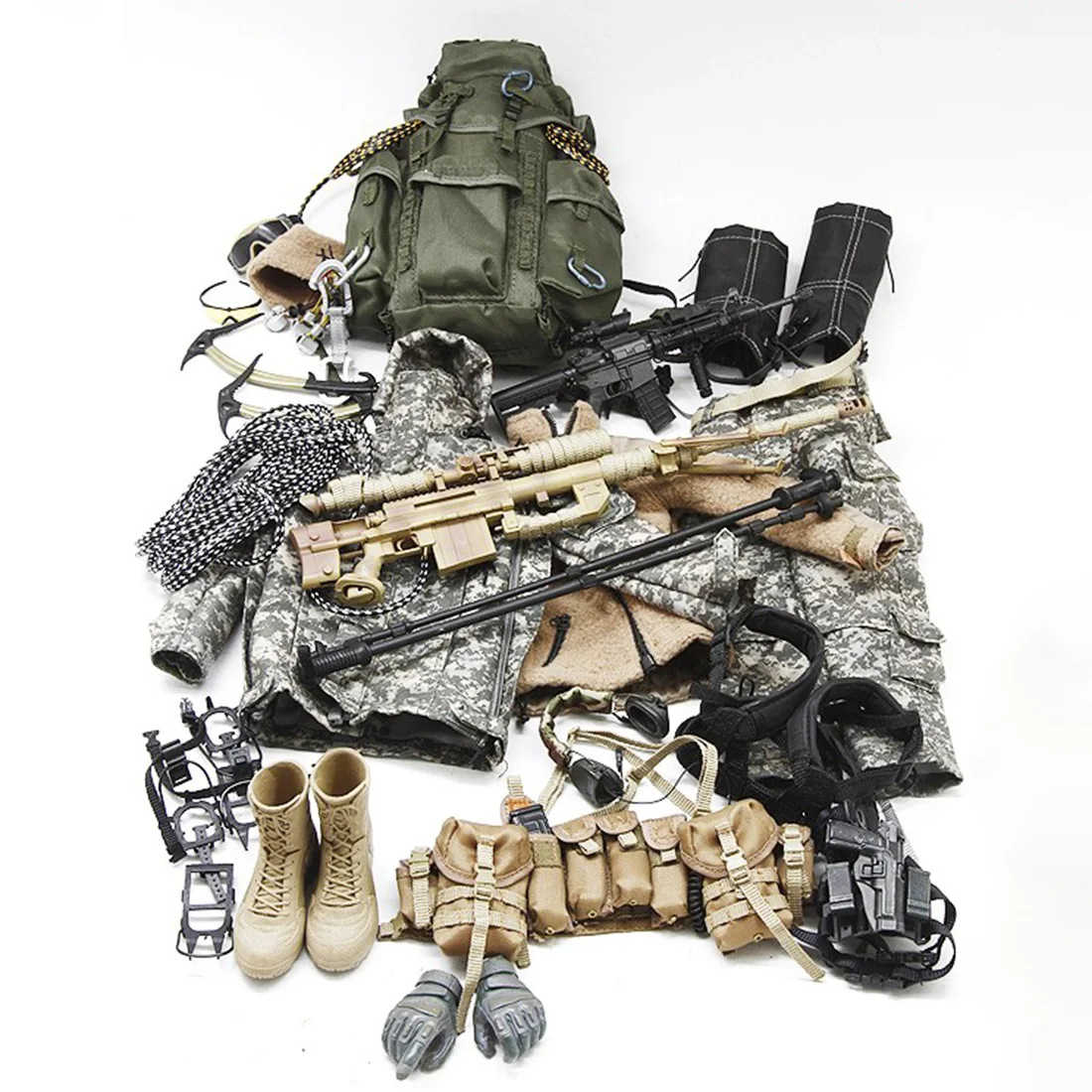 

1/6 30CM Action Figure Model Navy SEAL Snow Sniper Soldier Model Collectible Toy Men Kids Birthday Gifts - 1046a
