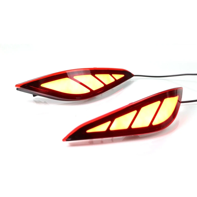 

DHBH-Car 2X LED Rear Bumper Tail Brake Light Lamp for Toyota Rush 2018-2019